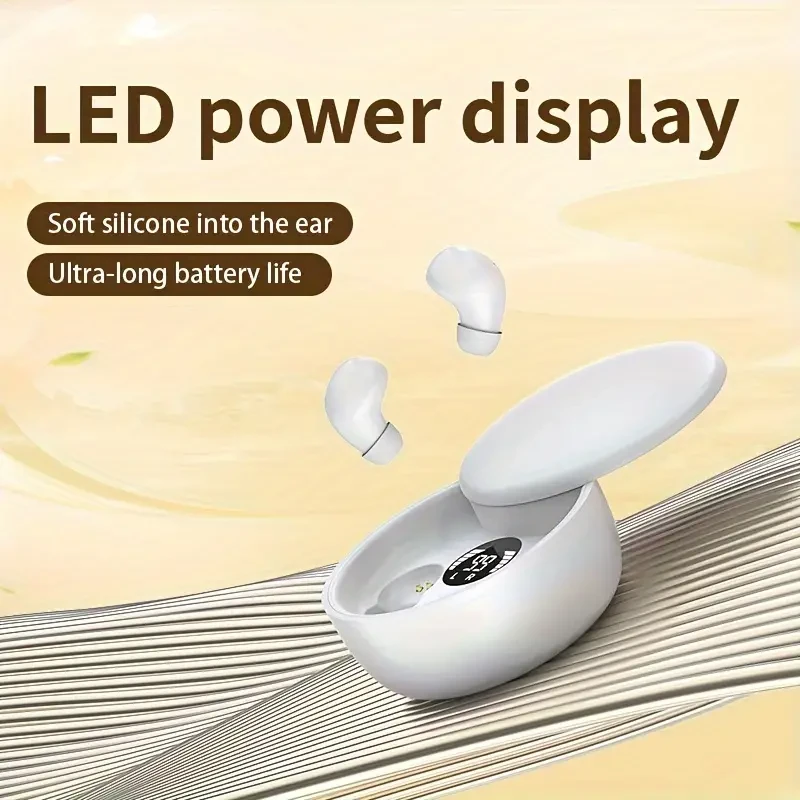 Ultra Mini TWS Wireless Earbuds - Compact In-Ear Comfort with Immersive Sound & Portable Charging Case