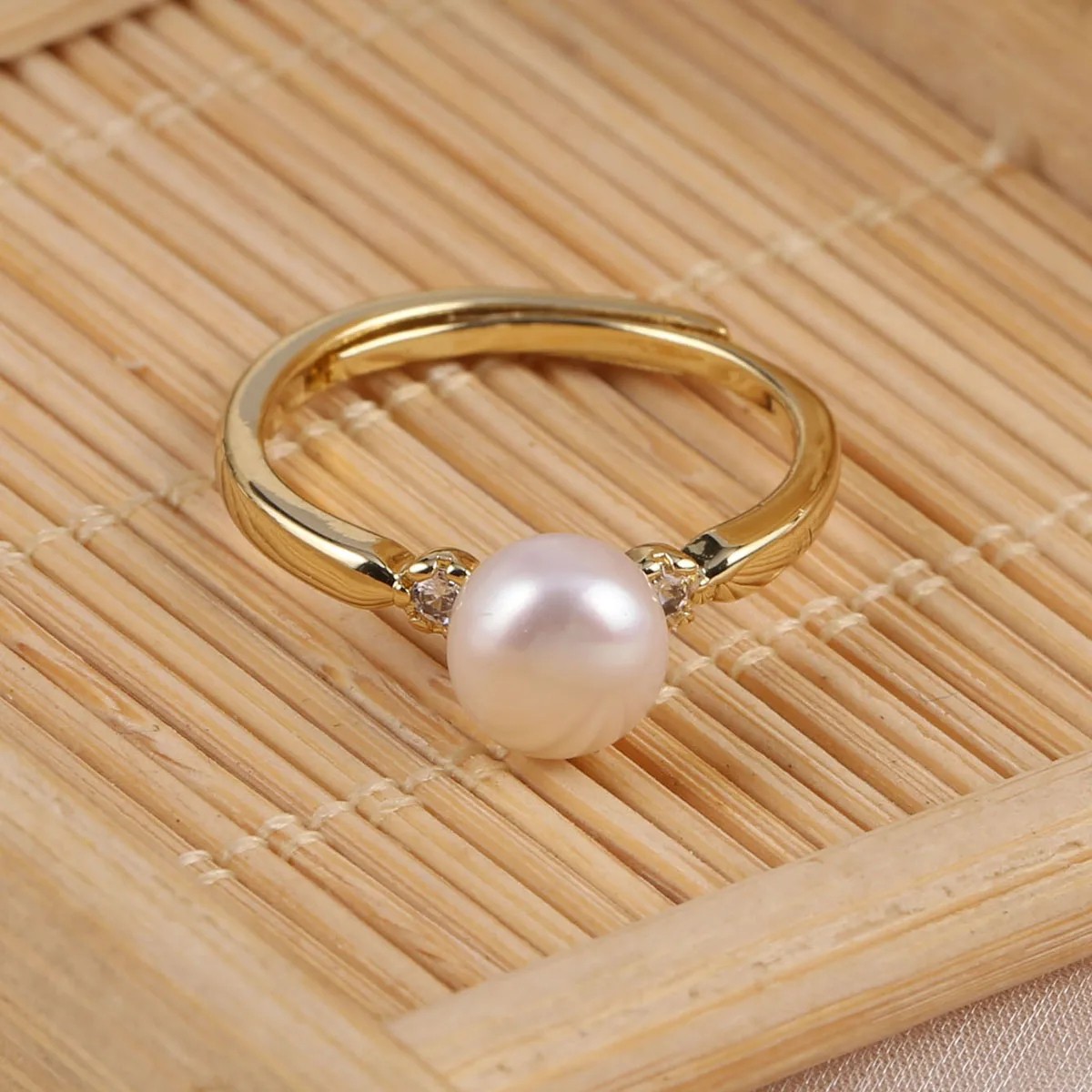 Natural Freshwater Pearl Rings for Women