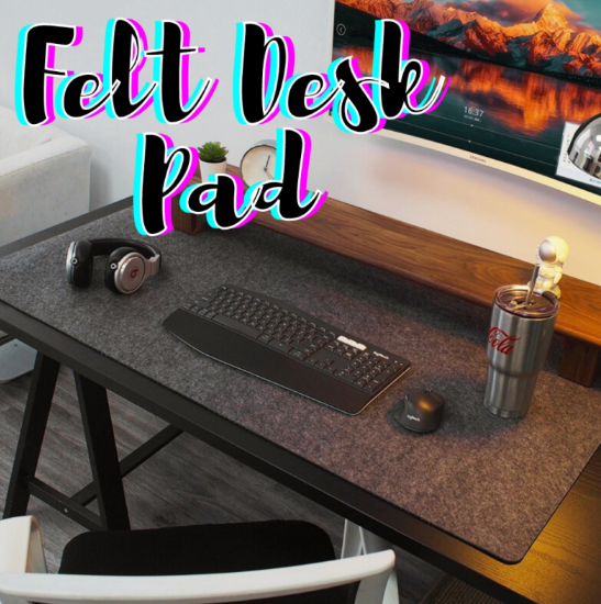 Minimalistic Non-Slip Protector Felt Desk Pad Extended Mouse Keyboard Laptop Gaming PC Accessories C