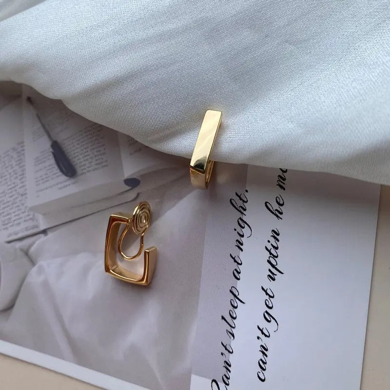 Hot Sale Geometry Minimalist Clip-on Earrings