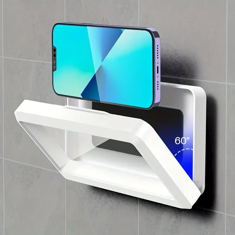 Waterproof 360 Rotating Shower Phone Holder - Wall Mount Case for iPhone