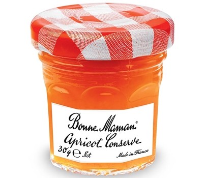 JAM APRICOT PRESERVES 30GM 60s (BONNE MAMAN 85100)