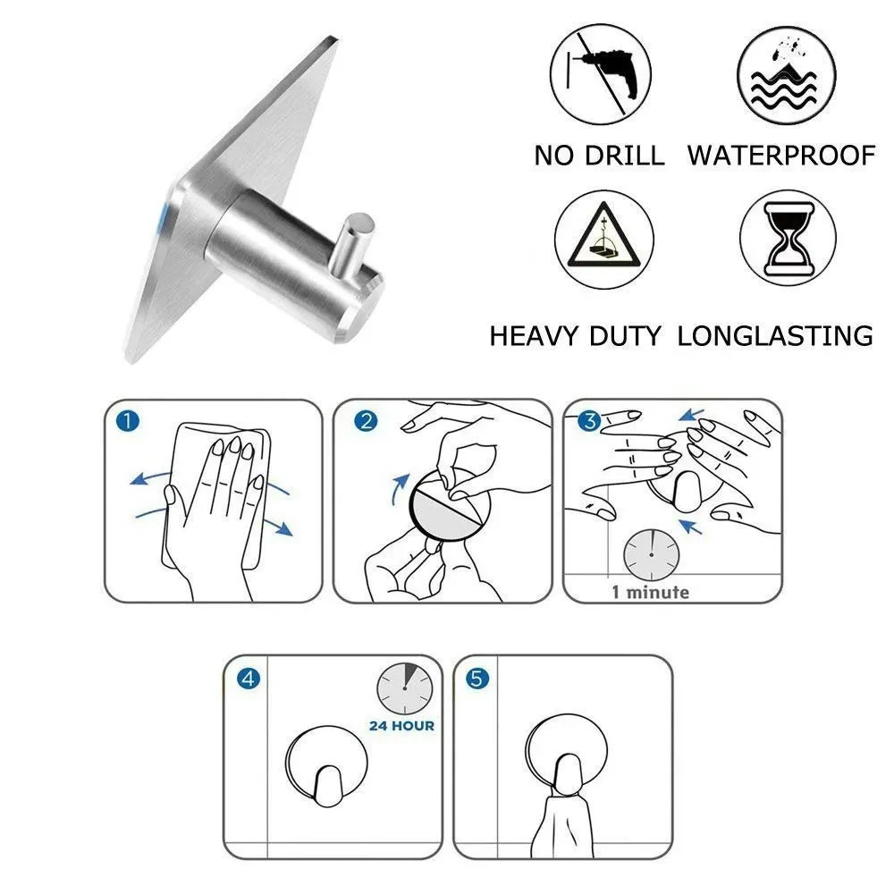 Self-Adhesive Curtain Hooks