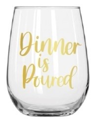 DINNER STEMLESS WINE GLASS 430ML
