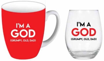 GOD BULLET MUG AND STEMLESS SET