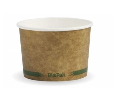 BOWLS BIO KRAFT 8OZ 50s/SLV (BIOPAK BSCK-8-GS)