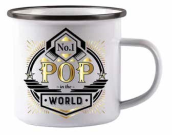**NO 1 POP MUG AND COASTER SET 330ML