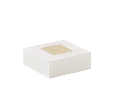 BOXES W/WINDOW 4 PACK DONUT 200x200x70MM 200s (DETPAK)