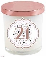 **21ST PASTEL HEART ROSE GOLD LID CANDLE