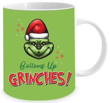 **BOTTOMS UP GRINCHES CHEEKY STRAIGHT MUG 350ML