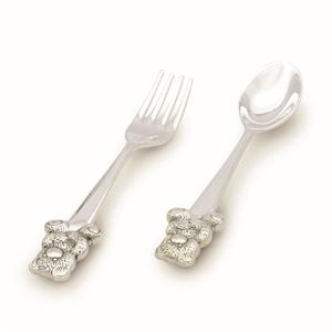 SILVER PLATE SPOON AND FORK SET