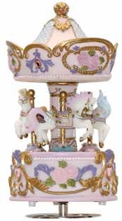 MUSICAL HORSE CAROUSEL 15CM