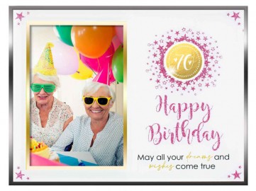 **70TH GLASS GLITTER PF 6X4