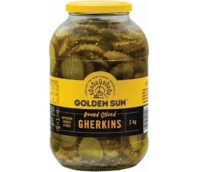 GHERKINS ROUND SLICED 2KG (GOLDEN SUN 1094)