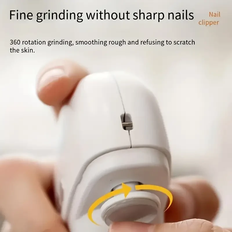 Smart Electric Nail Clipper - Anti-Pinch, Nail Polishing, Illumination, & Grinding Functions