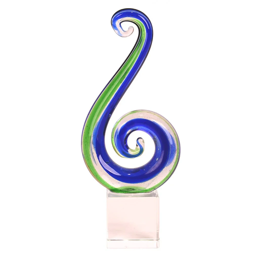 Glass Koru Tail Ornament