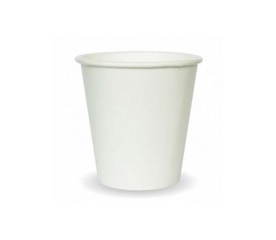 CUPS S/WALL WHITE 6OZ 80MM 180ML 50s/SLV (BIOPAK BC-6W)