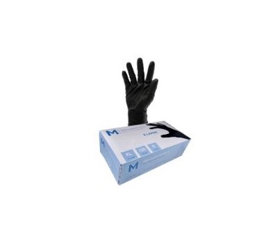 GLOVES NITRILE P/FREE BLACK SMALL 100s/PKT(MATTHEW MPH29405)