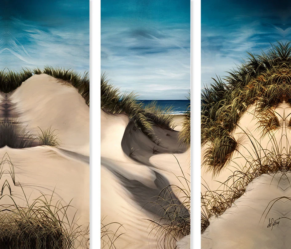 Canvas Triptych Print Sand Dunes