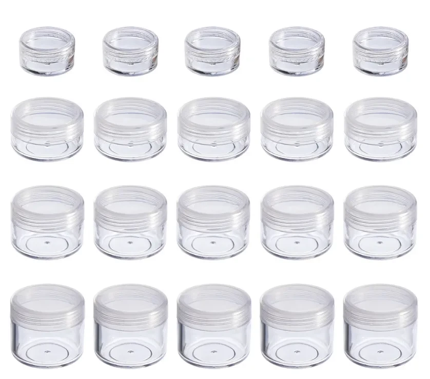 Transparent Ordinary Box PS Lid Box Simple Packaging Box Plastic Cream Bottle