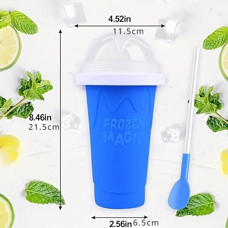 Homemade Smoothie & Ice Cream Squeeze Cup - Portable Frozen Magic Cup