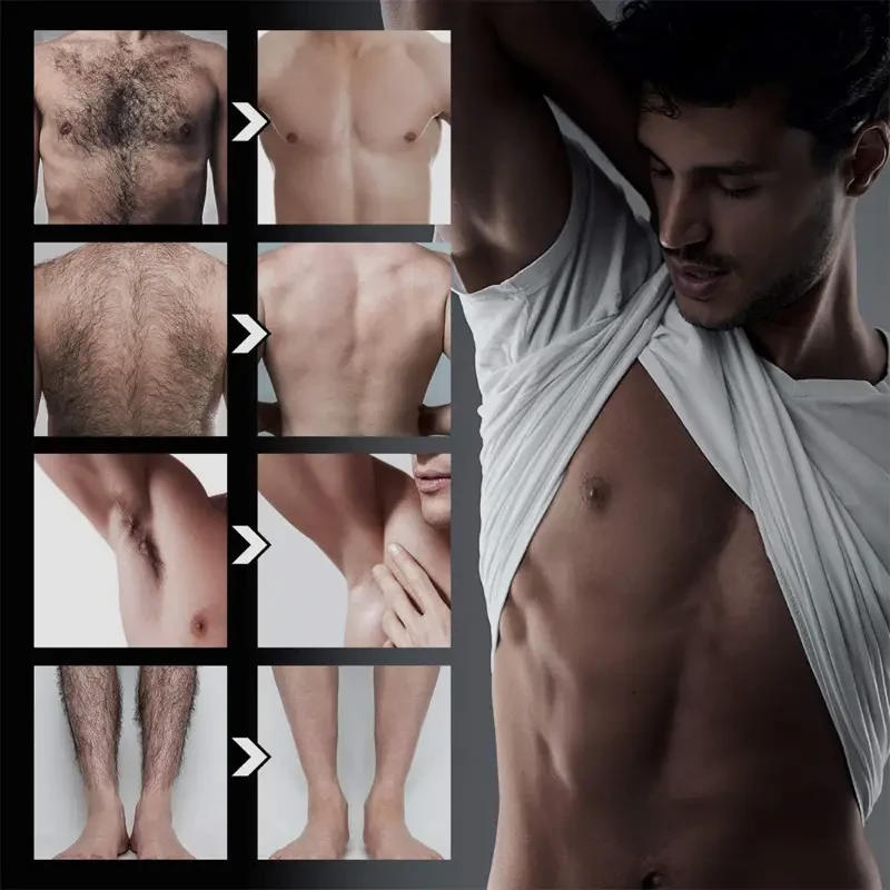 SwiftEase Men's Hair Removal Cream - Gentle & Fast for Body & Face