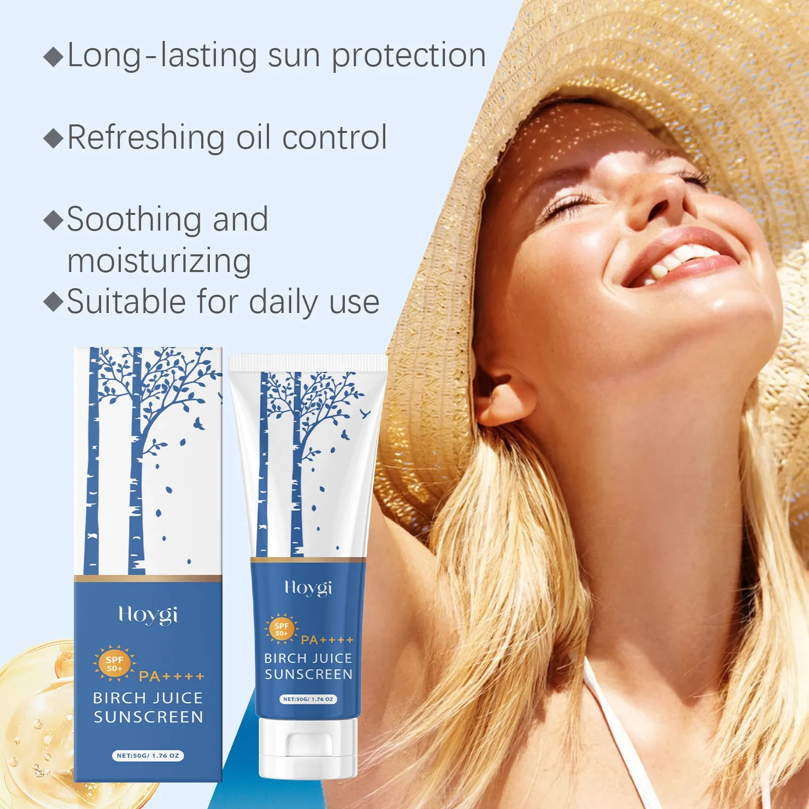 Birch Sap Oil Control Protective Cream Outdoor Light