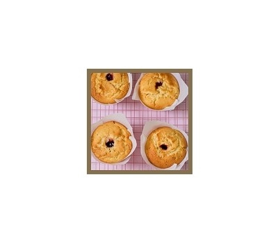 MUFFINS GOURMET STRAWBERRY WHITE CHOC 130GM 15s (ORIGINAL)