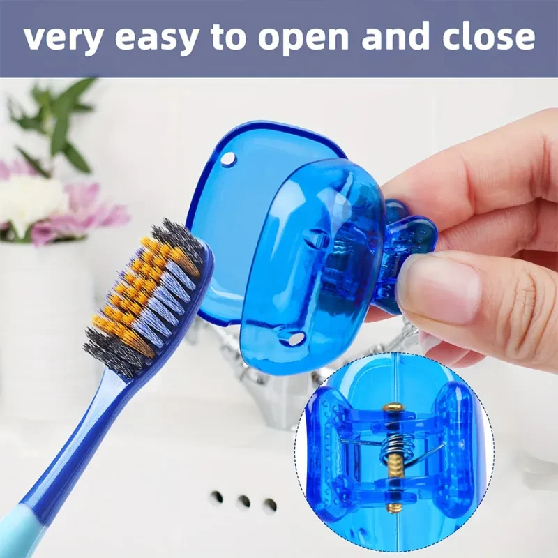 Toothbrush Storage Clip Travel Essential Protective Cap