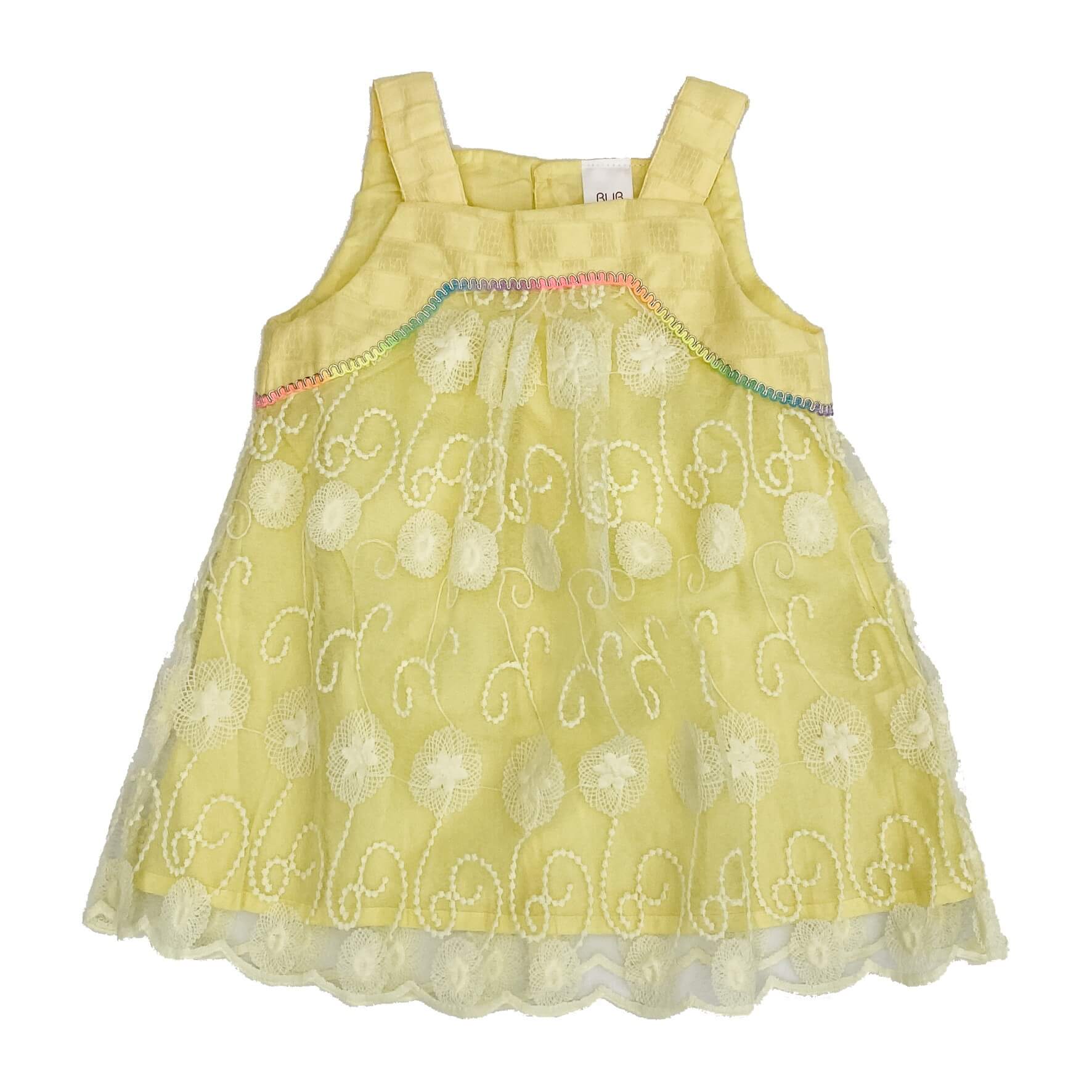 Dress Lacy Yellow | 6m - 4y