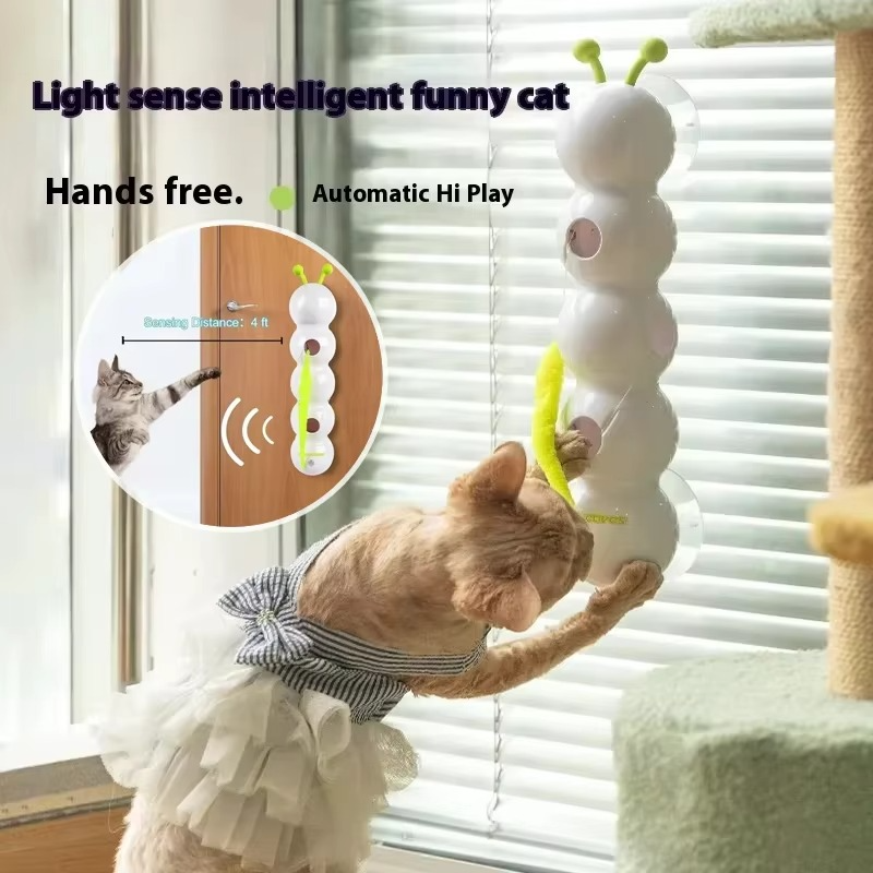 Whirlie Smart Motion Cat Toy with Worm Design
