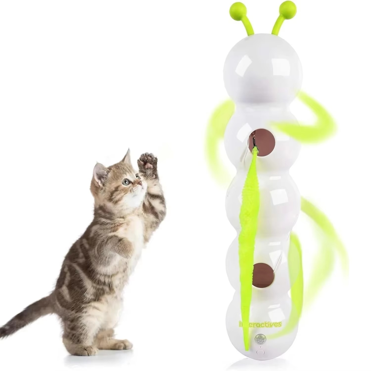 Whirlie Smart Motion Cat Toy with Worm Design