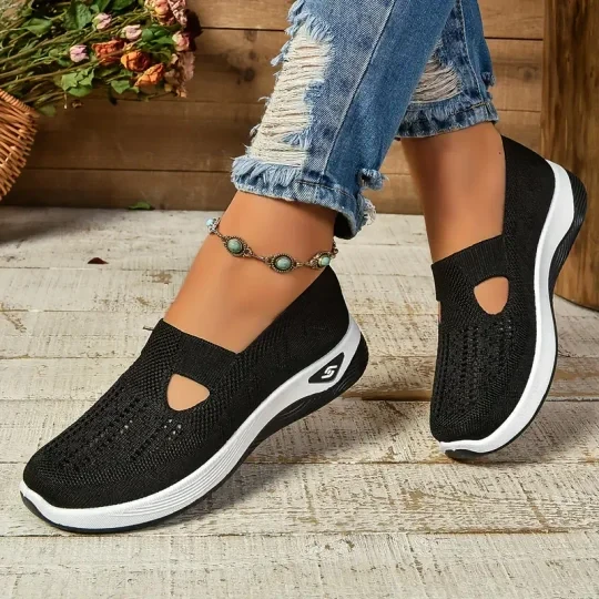 Women's Casual Breathable Slip On Orthopaedic Walking Sneakers