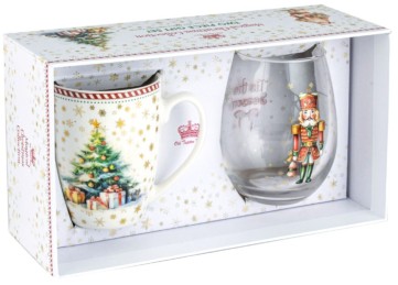 **MAGICAL CHRISTMAS GIFT SET 400ML BULLET MUG 600ML STEMLE