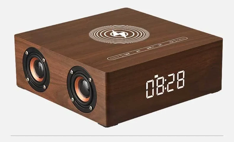 Wireless Charging Wood Surround Speaker