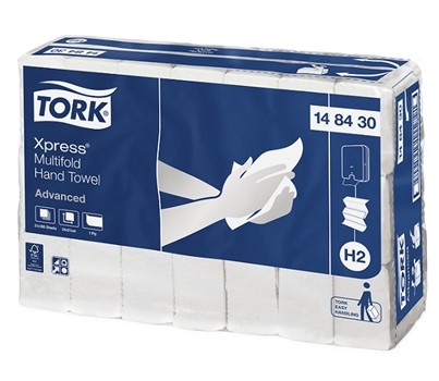 TOWEL HAND XPRESS MULTI/F ADVANCED H2 1PLY 185s/PKT (TORK)