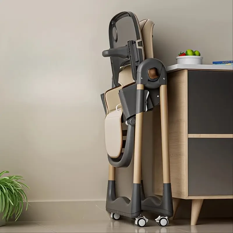 Portable Foldable High Chair With Storage Bag