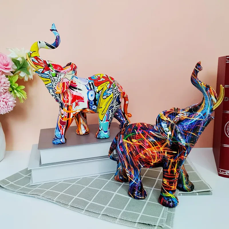Mosaic Elephant Figurine