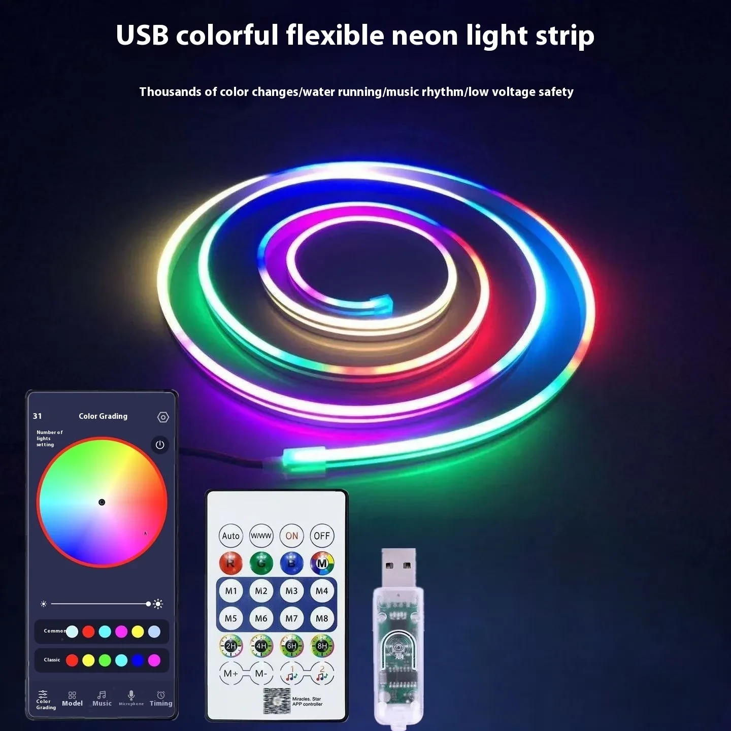Coloured LED Strip Lights