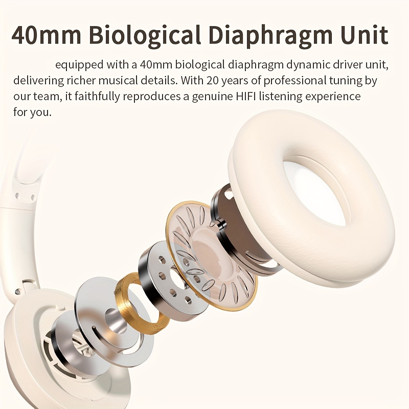 New Wireless Headset Headphone  Stereo Noise Cancelling, Long Battery Life, E-sports Gaming Headset, Foldable Headphones  Perfect Gift for Friends