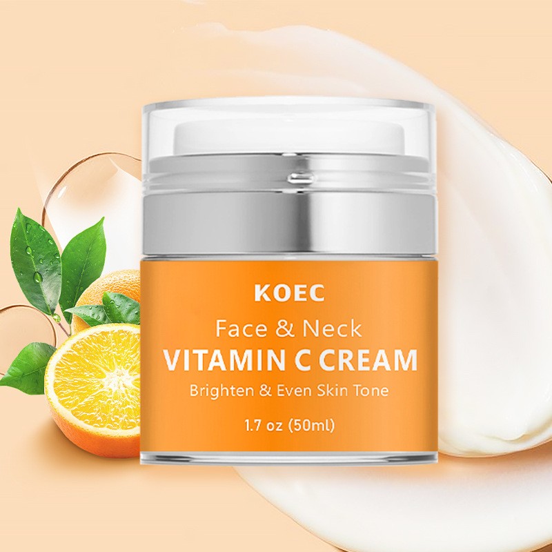 Cross-border VC Cream English Packaging Neck Cream Light Lines Moisturizing