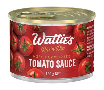 SAUCE TOMATO RIP'N'DIP 120GM 24s (WATTIES 23868)