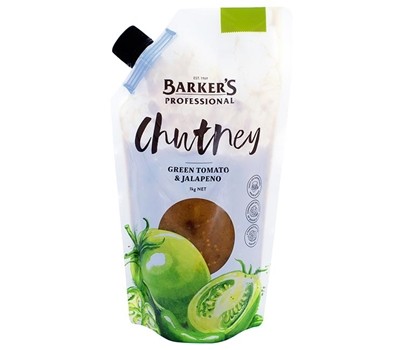 CHUTNEY GREEN TOMATO & JALAPENO 1KG (BARKERS 76980)