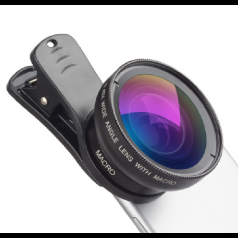 Phone Lens kit 0.45x Super Wide Angle & 12.5x Super Macro Lens HD Camera Lentes