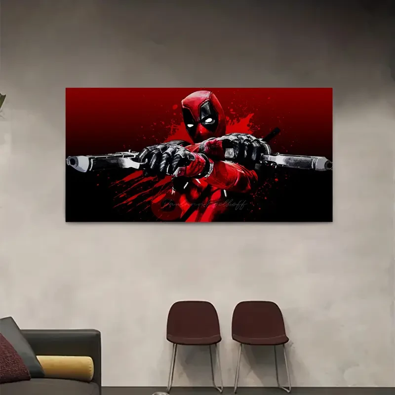 Licensed Deadpool Unframed Canvas Poster - Aesthetic Wall Art for Home & Office