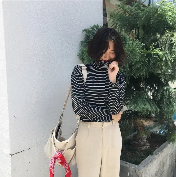 Women's Long-sleeved Hong Kong Style All-matching Top