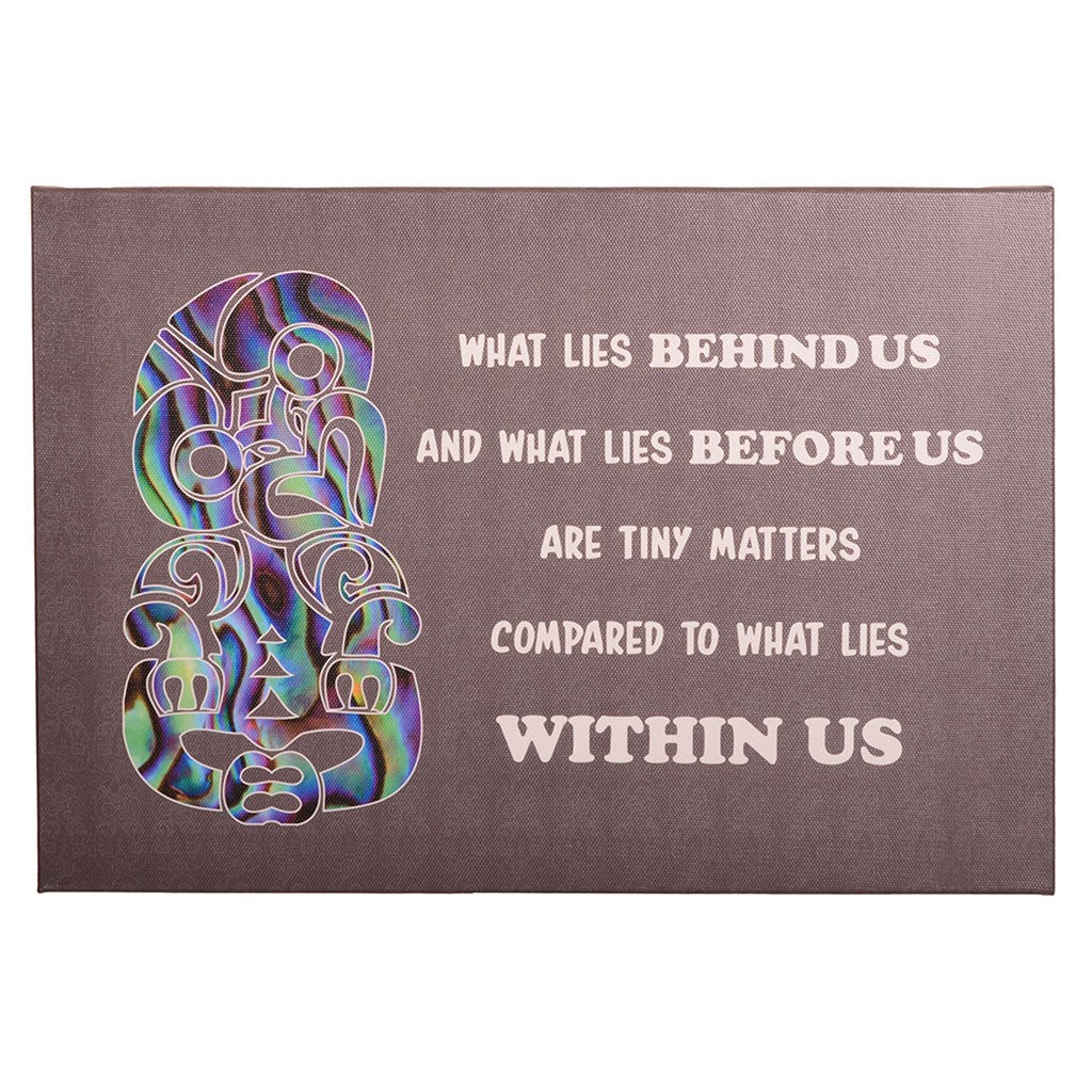 Inspirational canvas print - Tiki design