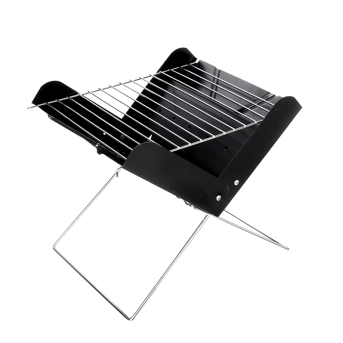 BBQ Grill Folding Stainless Steel Portable Small Barbecue Grill Tool BBQ Outdoor Camping Charcoal Furnace BBQ Grills Accessories