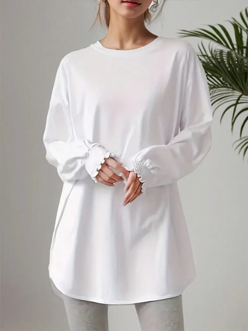 Loose Casual Long Sleeves Versatile Top