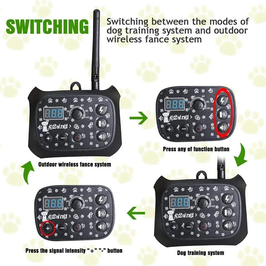 Automatic Remote Control Dog Trainer Pet Wireless Fence